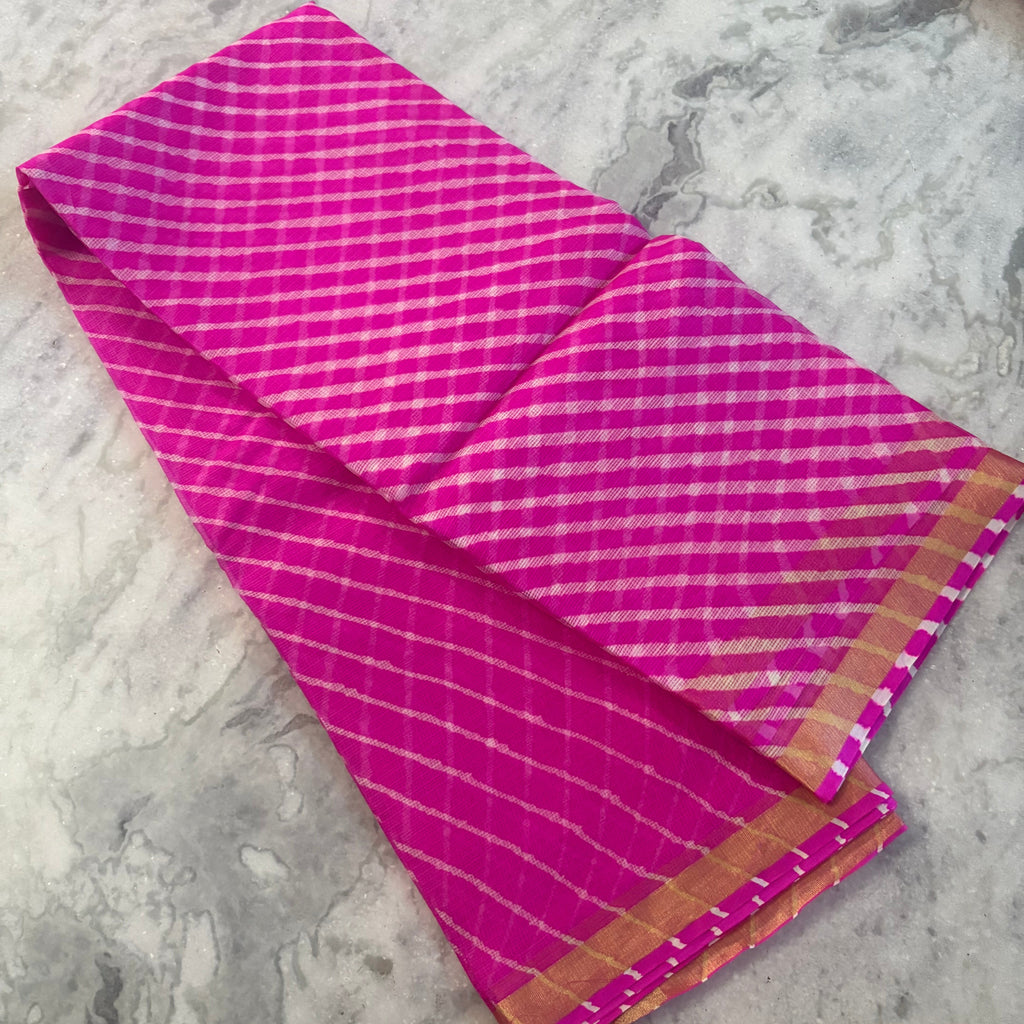 Pink City Leheriya Saree