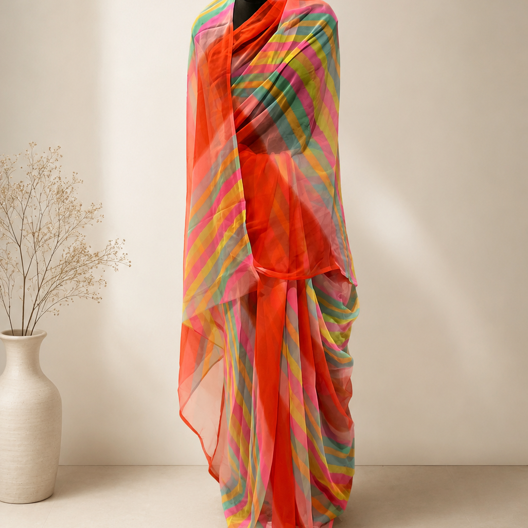 Leheriya Saree