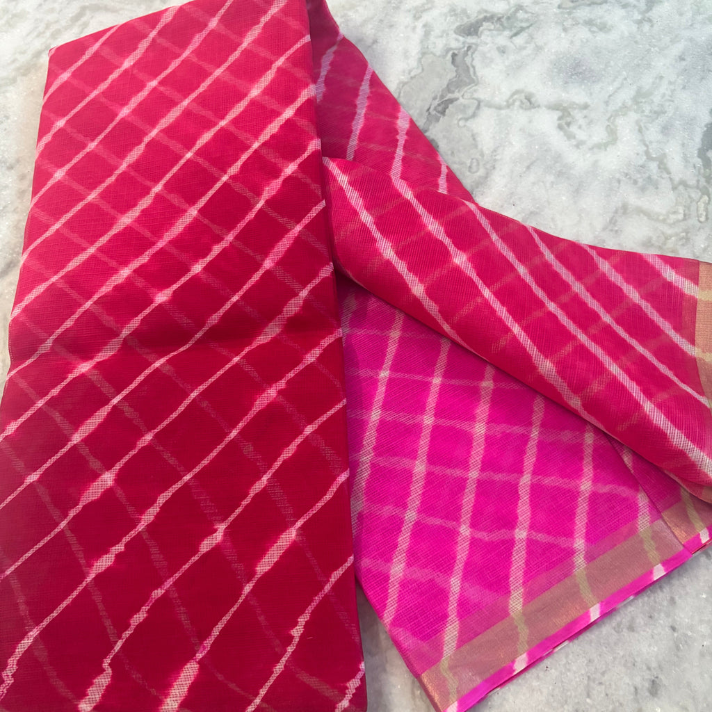 Gulal Leheriya Saree