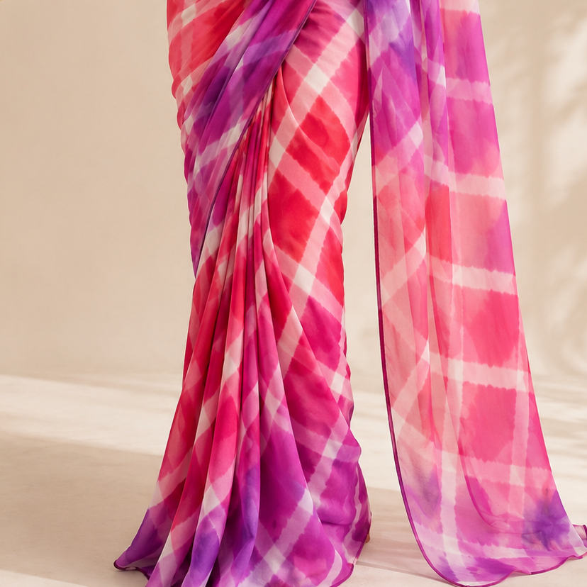 Ziya Leheriya Saree