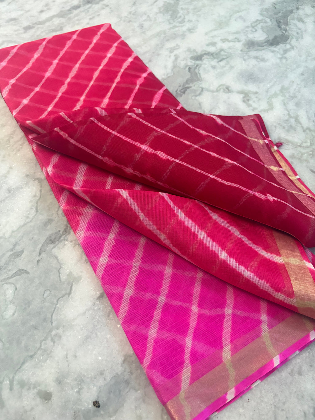 Gulal Leheriya Saree